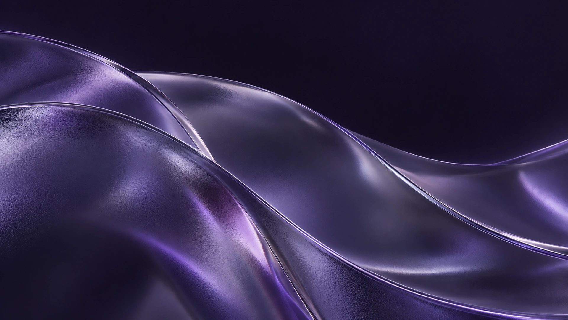 Frosted glass forms diffusing soft violet light